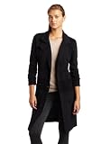 Hknb Heidi Klum For New Balance Women's 3/4 Length Jacket With Rib Panels, Black, Small