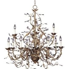 Maxim Lighting 2853EG Elegante 12 Light Two Tier Chandelier in Etruscan Gold by Maxim Lighting