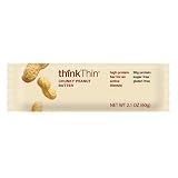 thinkThin Chunky Peanut Butter Bars, 2.1-Ounce Bar (Pack of 10)