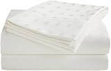 IMAGE OF Echelon Soho Dot Egyptian Cotton King Sheet Set, White