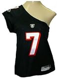 Atlanta Falcons MICHAEL VICK All Sewn Womens NFL One Shoulder Jersey, Black (Large)