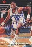 Alonzo Mourning, Charlotte Hornets, 1994 Topps Stadium Club Autographed Card