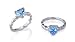 Jewelry : Trillion Cut Swiss Blue Topaz Ring Sterling SIlver