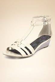 Footglove Fashion Leather Double Buckle Gladiator Shoes