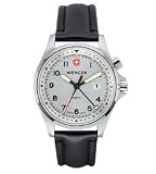 Wenger TerraGraph Silver Dial Strap Alarm Watch