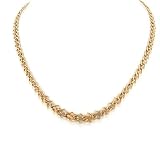14K Mesh Link Necklace 17