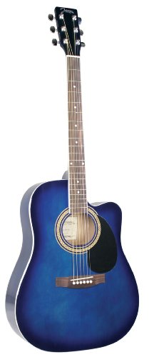 Johnson JG-620-CB 620 Player Series Cutaway Acoustic Guitar, Black