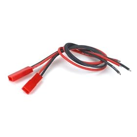 JST Female Connector with Lead, 20 Gauge (2) from Toy RC Airplanes