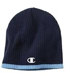 Champion Brand Knit Beanie Hat with C Logo - Navy