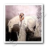 Mythical - Girl with Unicorn - Iron on Heat Transfers