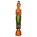 Hand-carved Thai ''Sawasdee Lady' Decorative Statue (Thailand)