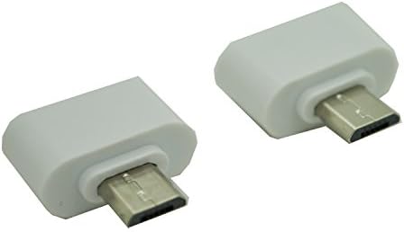 Jesurun® 2-Pack USB 2.0 Micro USB Male to USB Female Host OTG Adapter for SamSung S3 i9100 i9300 Note 2. (White)