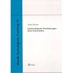 Epistemologische Einschätzungen beim Textverstehen (Taschenbuch)