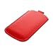 Brand New Red Leather Pouch Case Cover with Pull Up Cord: for the Apple iPhone 4 / 4S / 3G / 3GS Mobile Phone. Part of the XYLO ACCESSORIES RANGE.