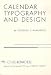 Book Calendar typography and design,