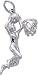 Female Basketball Charm by Rembrandt Charms