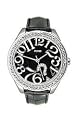 GUESS Women's Black Leather Strap Watch
