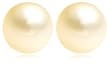 14k Yellow Gold 9-10mm Golden South Sea Pearl Stud Earrings