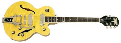 Epiphone Wildkat Archtop Electric Guitar, Bigsby Vibrotone Hardware, Antique Natural