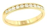 11Stone Round Channel Diamond Anniversary Band .33cttw