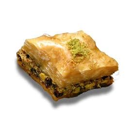 Baklawa (Baklava) w/Pistachios, 28-30 Pieces