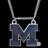 Michigan Wolverines Logo Pendant Chain Necklace - NCAA College Athletics Fan Shop Sports Team Merchandise