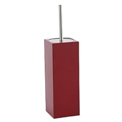 Toilettenb�rste Rot Edelstahl mit Deckel Taco Aquanova Design