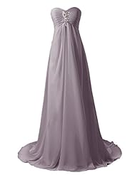 Beaded Sweetheart Chiffon Evening Dress/Bridesmaid Dress/Prom Dress/Wedding Party Dress 
