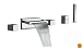 Artos F202-5BN Quarto 5 Hole Deck Mount Tub Filler, Brushed Nickel
