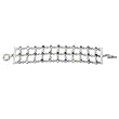 Link Bracelet Sterling Silver Multi Gemstone Jewelry 8.75 Inches