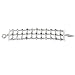 Link Bracelet Sterling Silver Multi Gemstone Jewelry 8.75 Inches