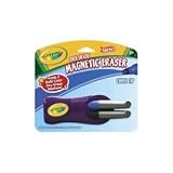 Dry-Erase Broad Line Markers & Magnetic Eraser: Black/Blue