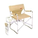 Coleman(コールマン) ニューサイドテーブル付キャプテンチェア ベージュ 170-5605の画像