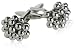 Grapes of Style Rhodium Silver Cufflinks
