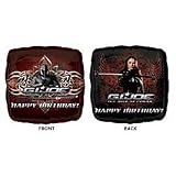 G.I.Joe "Happy Birthday" Square Shaped 18" Mylar Balloon