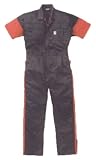 (カンサイユニフォーム) Kansai uniform 半袖つなぎ ab-KM-257 ブラック 3L