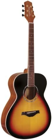Wood Song Orchestra OME-TSB-L Acoustic-Electric Guitar with Pickup, Left Handed, Tobacco Sunburst