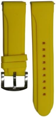Millage yellow silicon watch strap for Moscow collection 24 mm
