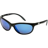 Costa Del Mar TP2 Polarized Sunglasses – Costa 400 Glass Lens Black/Blue Mirror, One Size