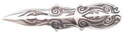 Detailed Pattern Design Pewter Finger Ring Spike