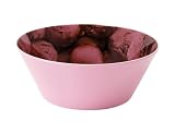 Present Time Ice Cream Bowl Melamine Plastic - 14.5cm Pink Base Chocolate Flavour