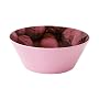 Present Time Ice Cream Bowl Melamine Plastic - 14.5cm Pink Base Chocolate Flavour