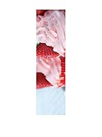 Huella deco Alfombra de Vinilo (Azul Celeste/Rosa)