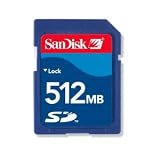 SanDisk Standard SD Card 512MB for Canon EOS 5D, EOS-1D Mark II N, EOS-1Ds Mark II, EOS-1D Mark II