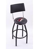 Phoenix Coyotes Single-Ring Swivel Bar Stool w/ Back
