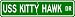 USS KITTY HAWK CV 63 Street Sign - Navy