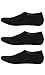 No Show Socks，Perfectday 3 Pack socks, Quality Cotton, Large Silicon Heel Grip to prevent slipping, 85% cotton so keep your feet cool and comfortable. Long lasting and machine washable, Large, Black