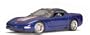 2004 Chevrolet Corvette Z06 diecast model car Commemorative Edition 1:18 scale die cast by AUTOart - Metallic Blue