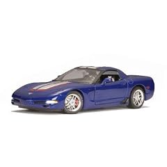 Chevrolet Corvette Z06, Commemorative Edition�2004, Metallic blau mit wei�en Streifen. - 1:18