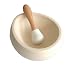 Nigella Lawson Living Kitchen Pestle & Mortar Cream Beech Handle